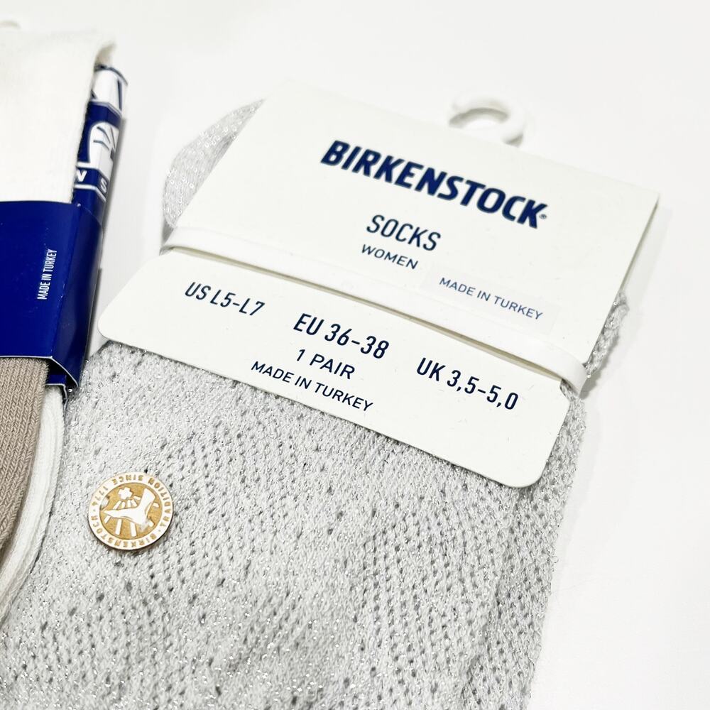 NEW Birkenstock Socks - Pack of 2 Pairs - Tabora and Cotton Bling Ajour - Picture 2 of 5